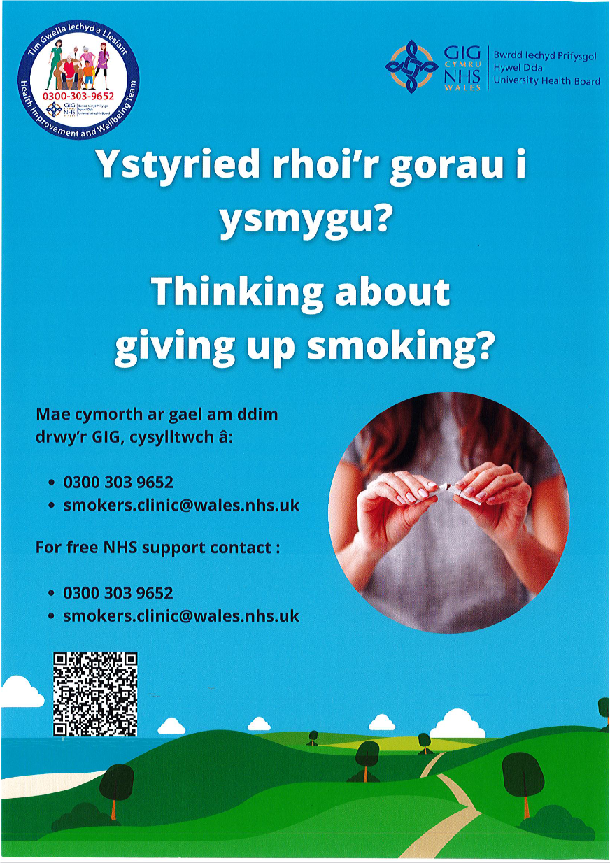 Thinking about giving up smoking poster